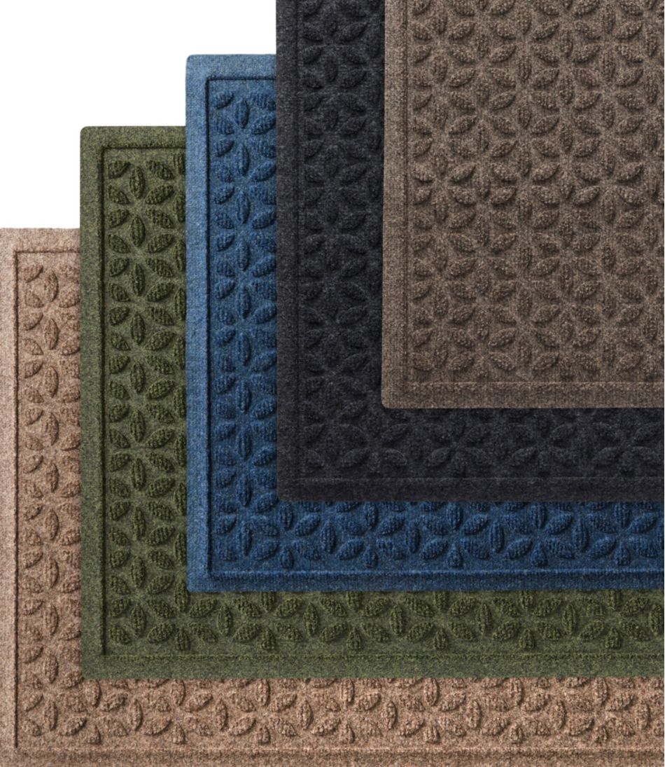 Heavyweight Waterhog Mat, Stair Treads, Set of Four, Blooming Circles