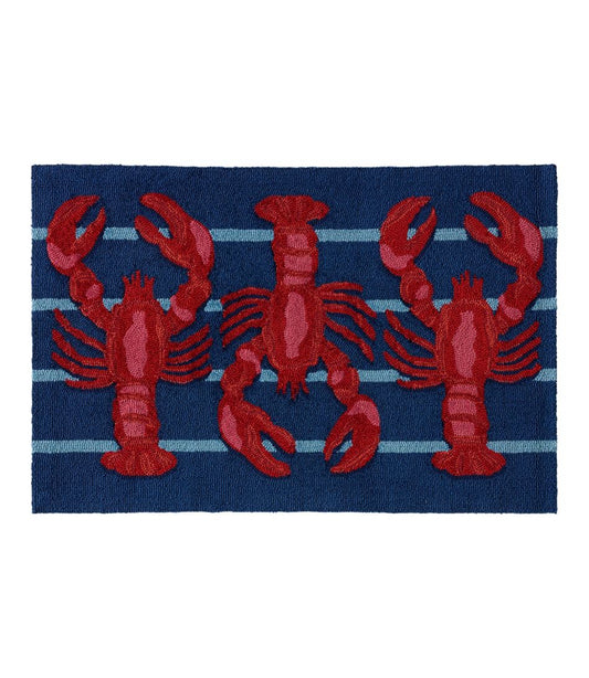 Indoor/Outdoor Vacationland Rug, Lobsters