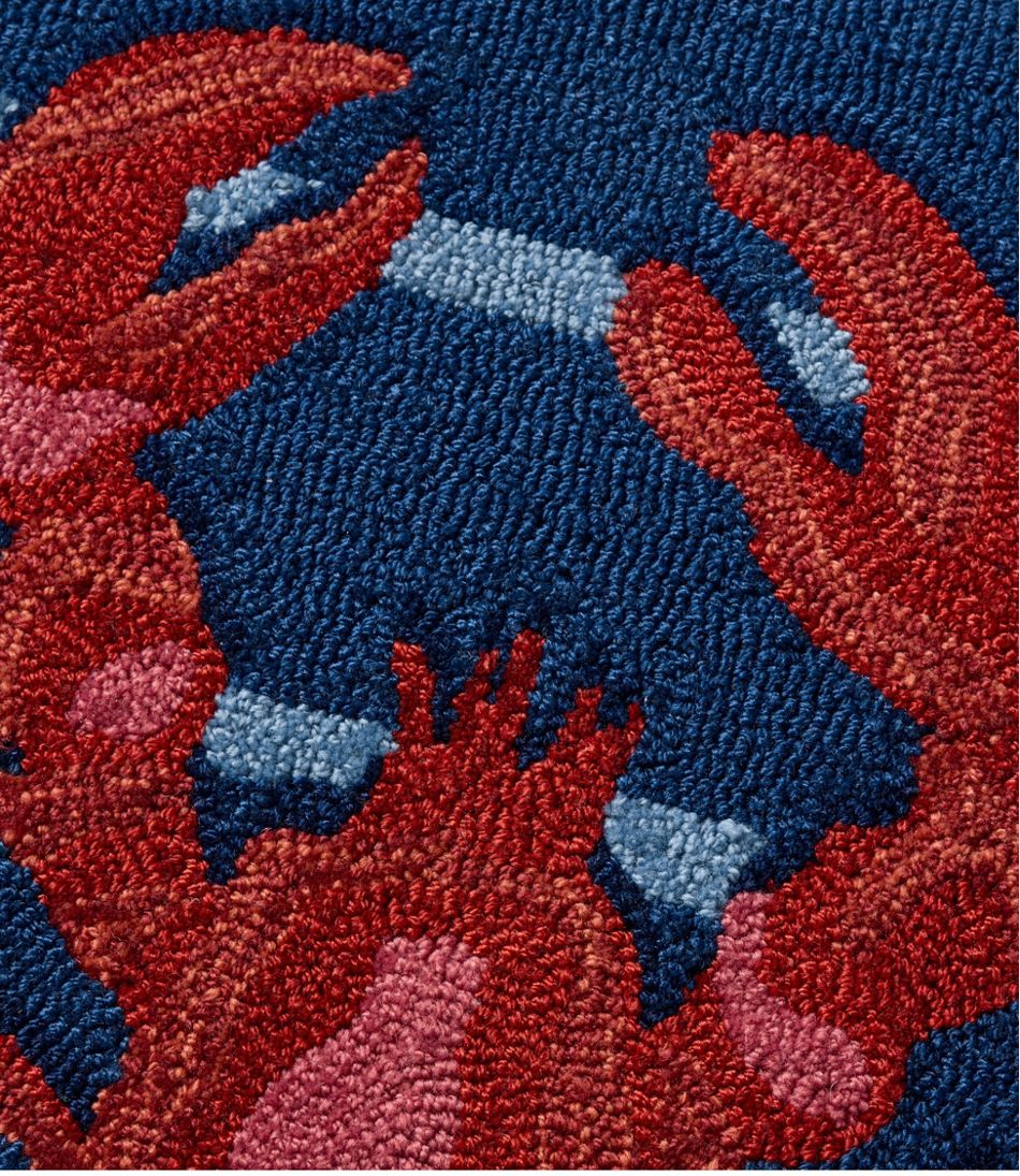 Indoor/Outdoor Vacationland Rug, Lobsters