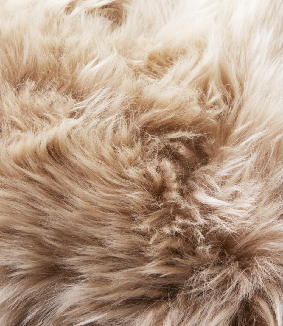 Sheepskin Throw Pillow, 14" x 14"