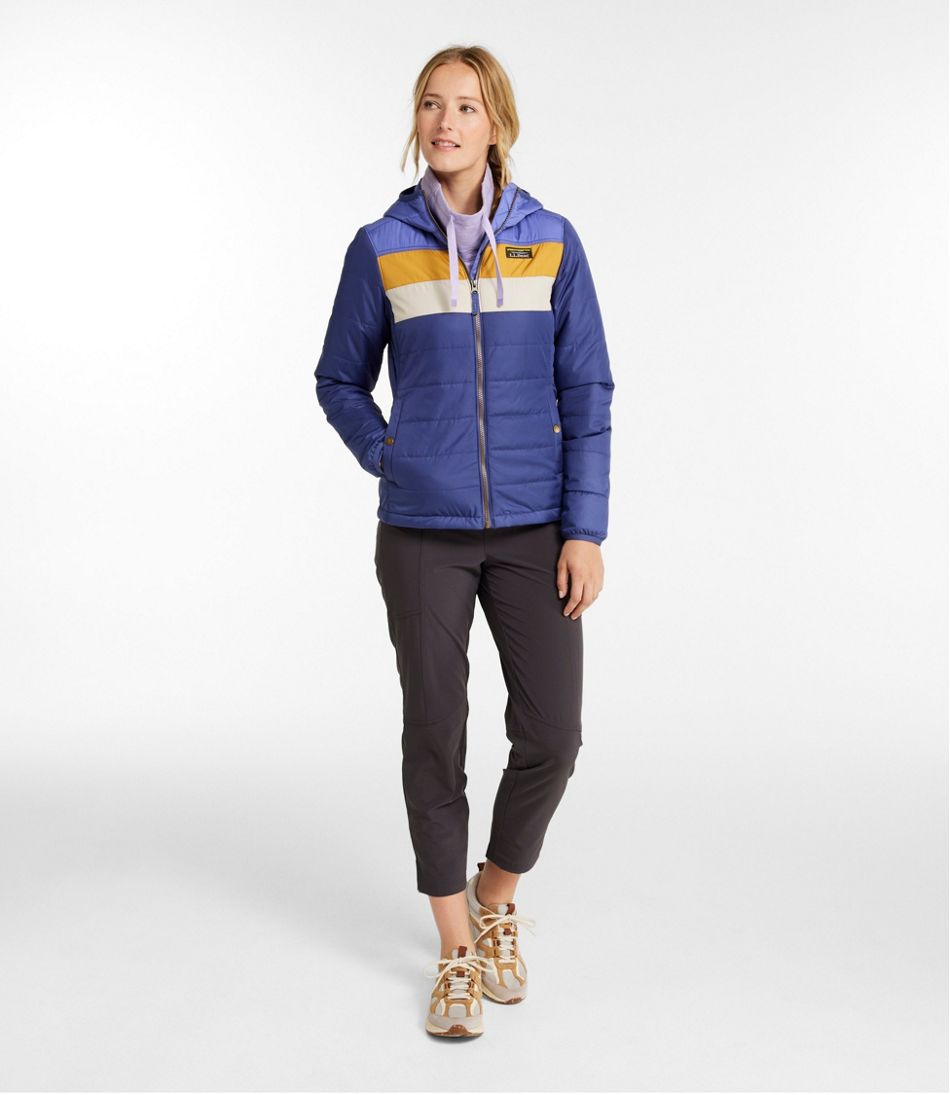 Women's Mountain Classic Puffer Hooded Jacket, Colorblock